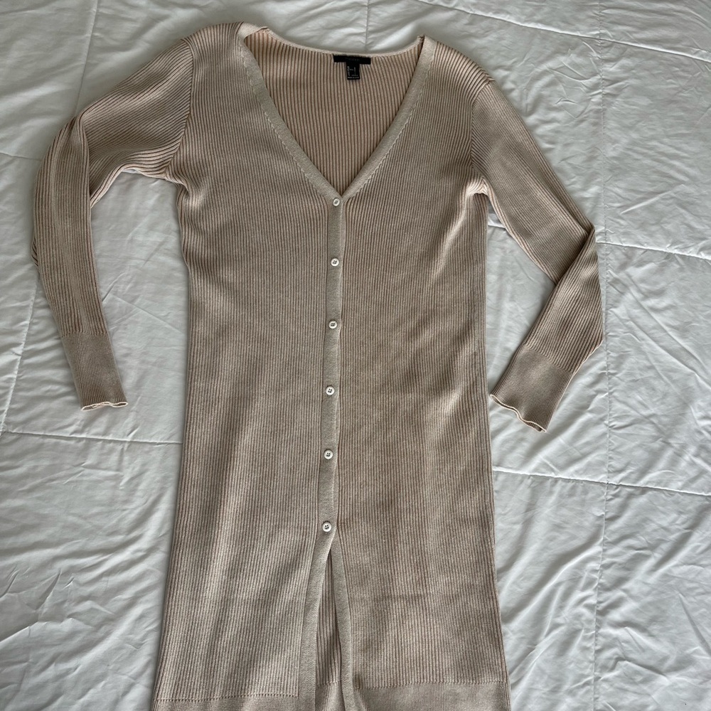Long Cardigan Sweater Dress